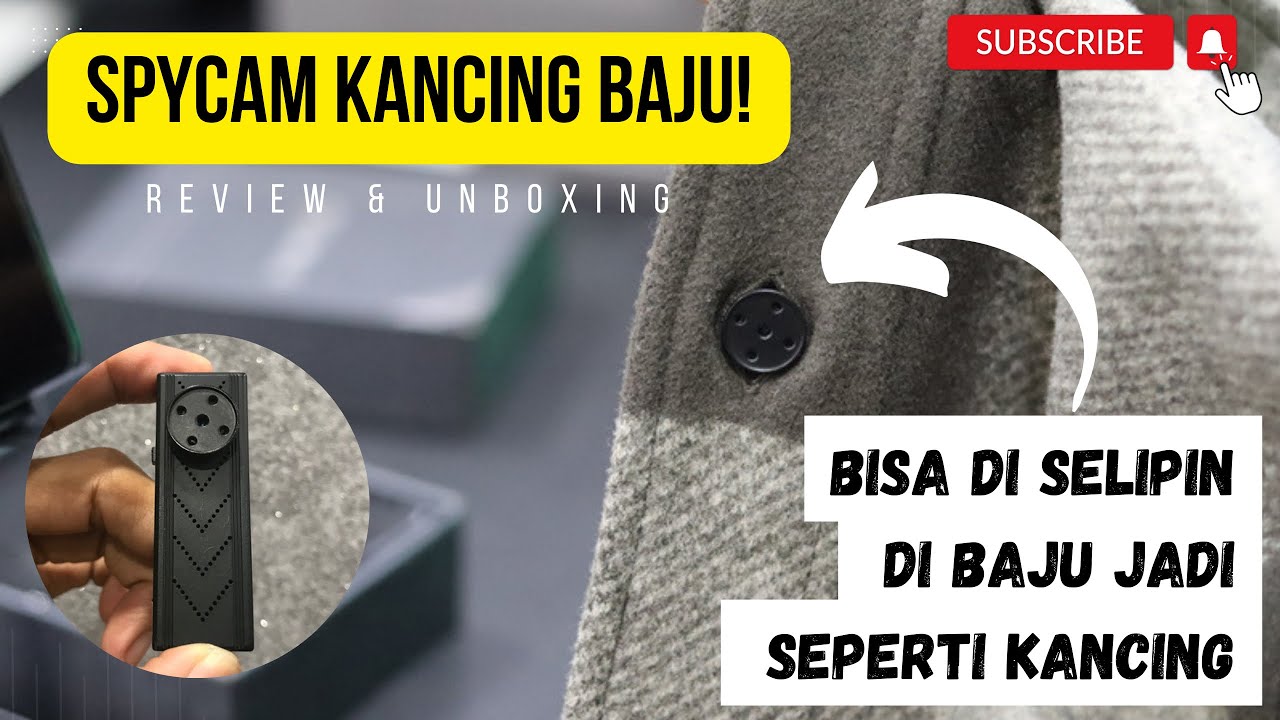 REVIEW SPYCAM | KAMERA MINI MODEL KANCING BAJU!