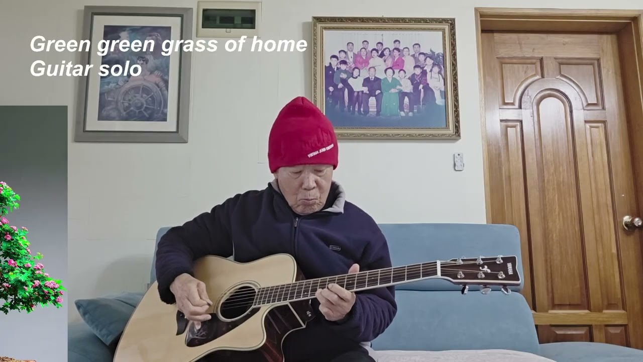 77세 기타 독학 3개월 차의 도전/ Green green grass of home-Tom Jones/Guitar solo