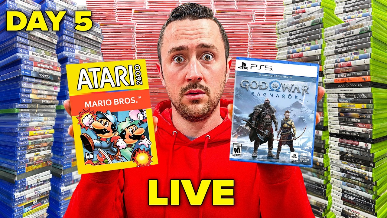 Selling $200k Video Game Collection Live - Day 5