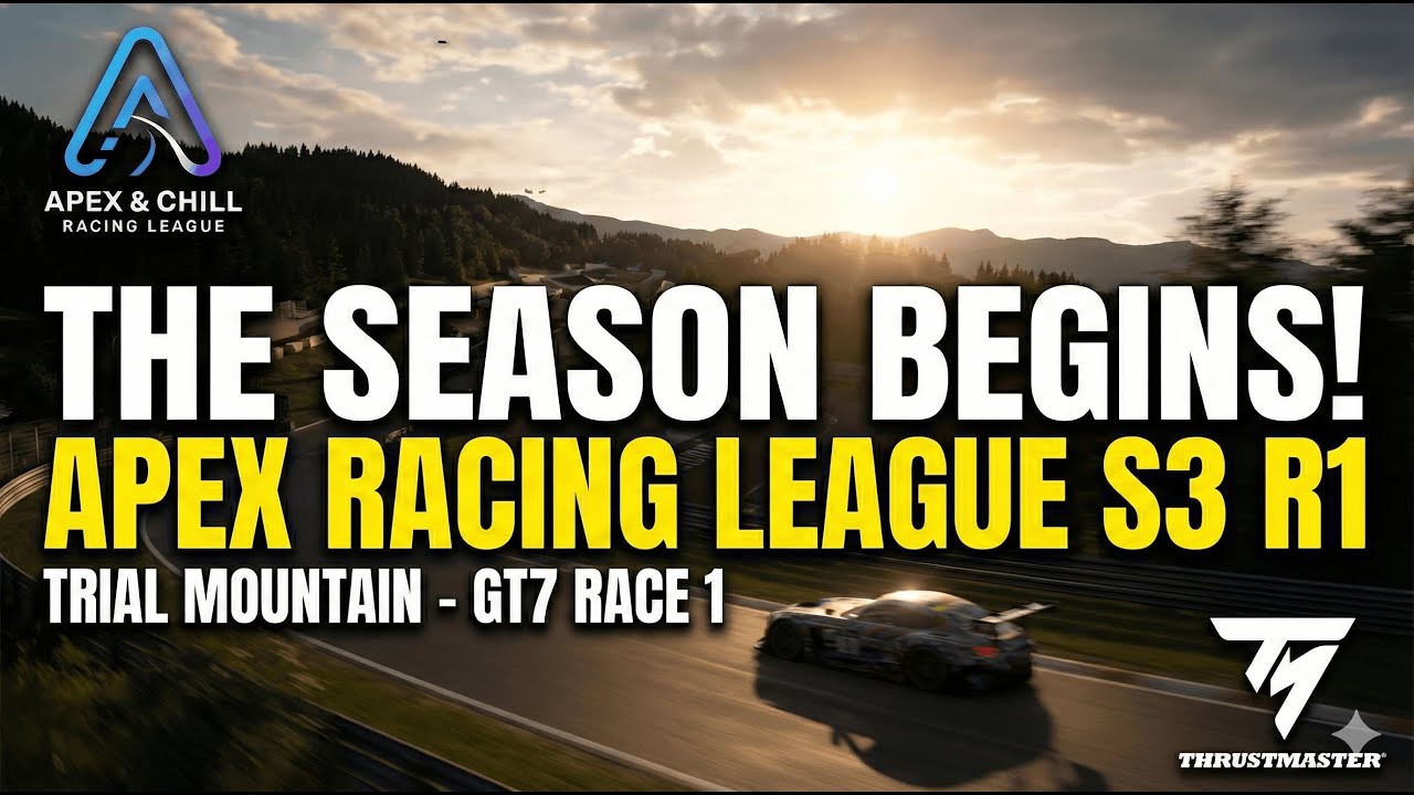 THE SEASON BEGINS! Apex Racing League S3 R1 - Trial Mountain Race 1 (GT7)