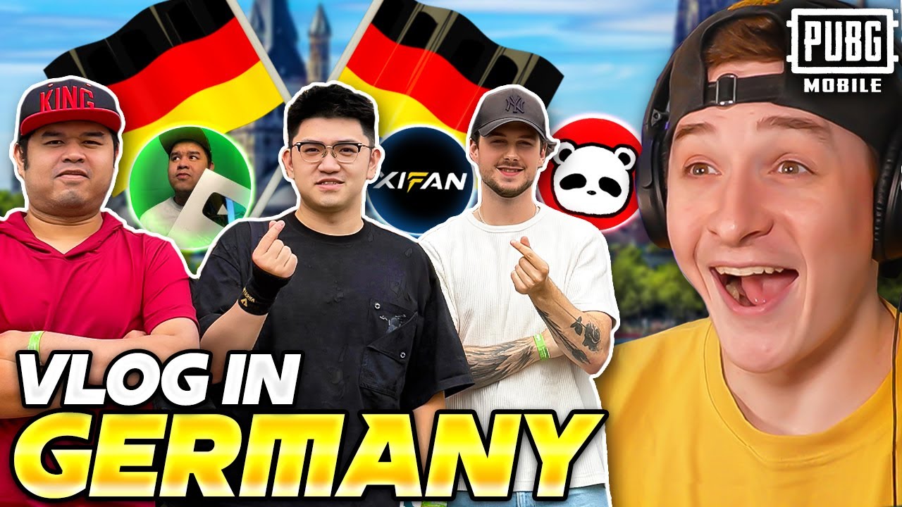 MEETING YOUTUBERS IN GERMANY 🔥 PUBG MOBILE VLOG
