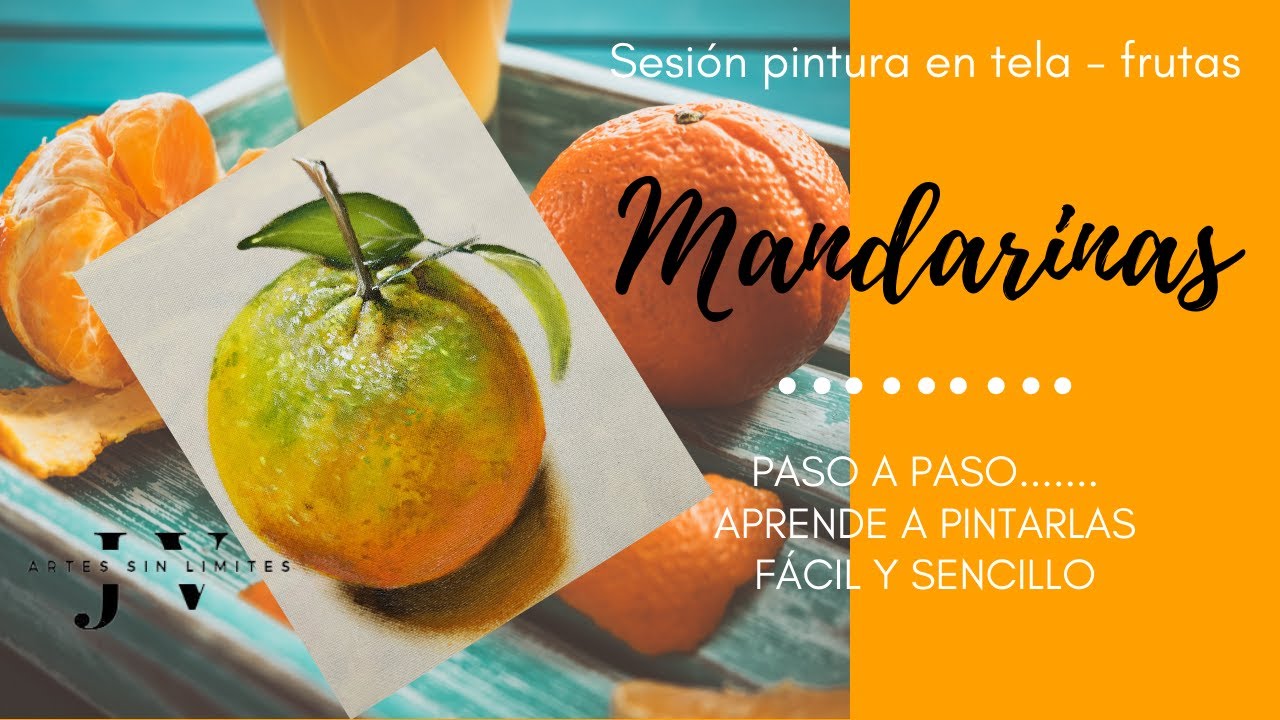 PINTURA EN TELA- MANDARINAS