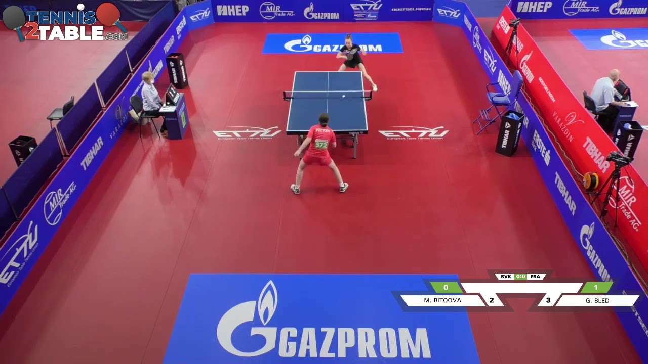 Bled Gaetane (FRA) VS Bitoova Michaela (SVK) - Championnats d'Europe Cadets 2021