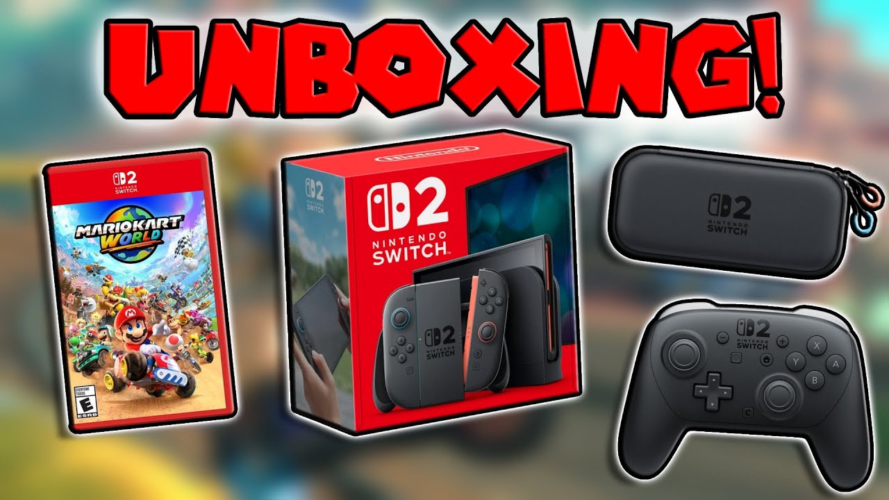 SWITCH 2 UNBOXING (Switch 2, MK World, Pro Controller, and more!)