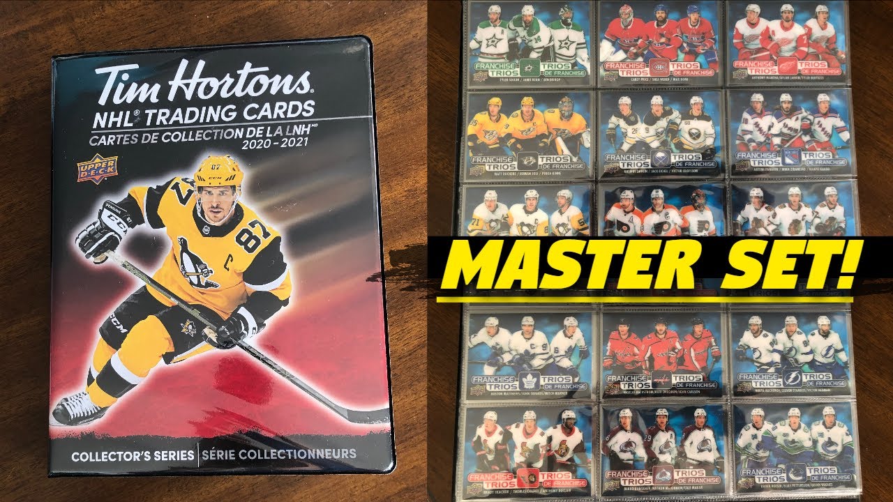 2020-21 Upper Deck Tim Hortons 100% Complete MASTER SET in Binder (270 Cards)