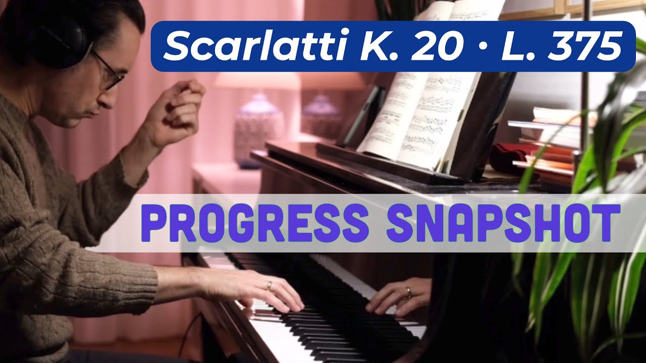 Domenico Scarlatti: Sonata in E major K. 20 L. 375  [Initial playthrough]