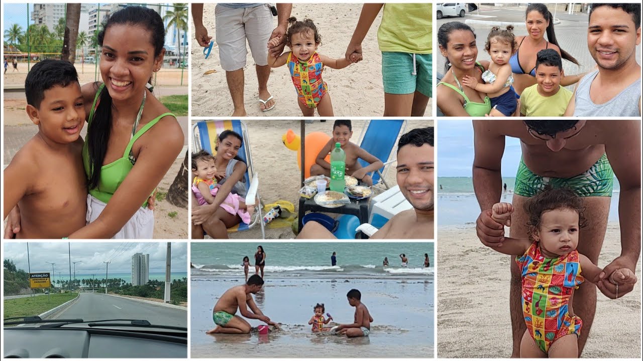 FOMOS A PRAIA 🏖️ CONHECENDO O MAR PELA PRIMEIRA VEZ, A NOSSA BEBÊ JHENIFER! DIA DE LAZER EM FAMÍLIA!