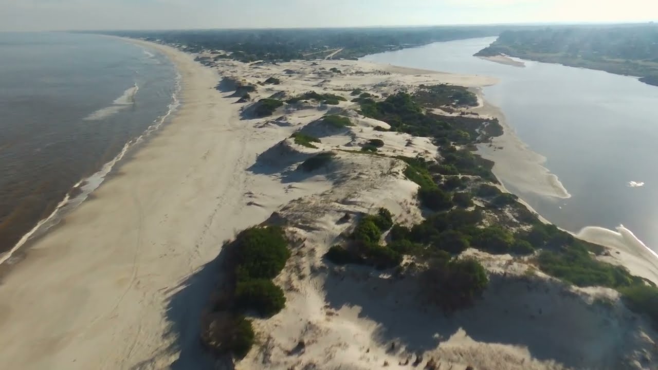 Desembocadura del arroyo pando en invierno