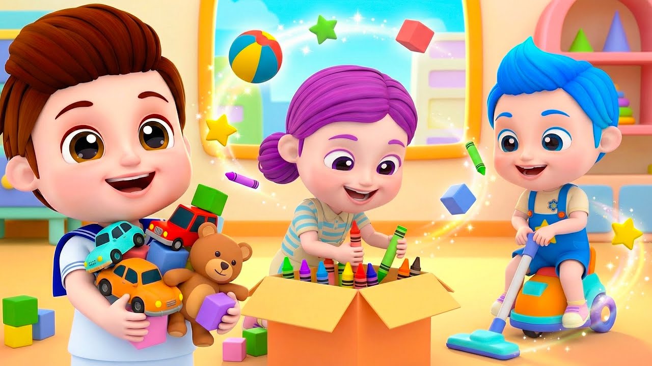 Clean Up Song | Fun Kids Songs & Nursery Rhymes | Learn Good Habits Through Music |  Bino Elf Funny