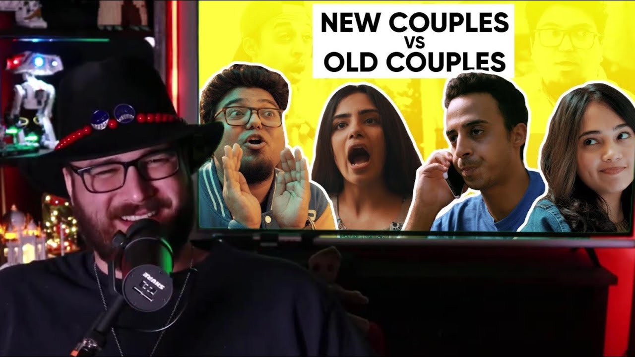 American Reacts to : Old Couples Vs New Couples - Jordindian (YouTube)