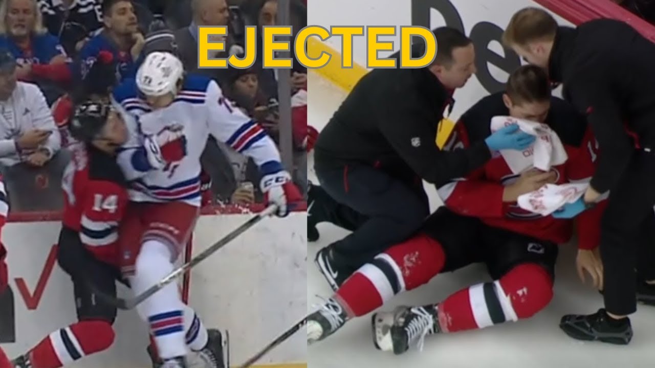Matthew Rempe Ejected For Hit On Nate Bastian