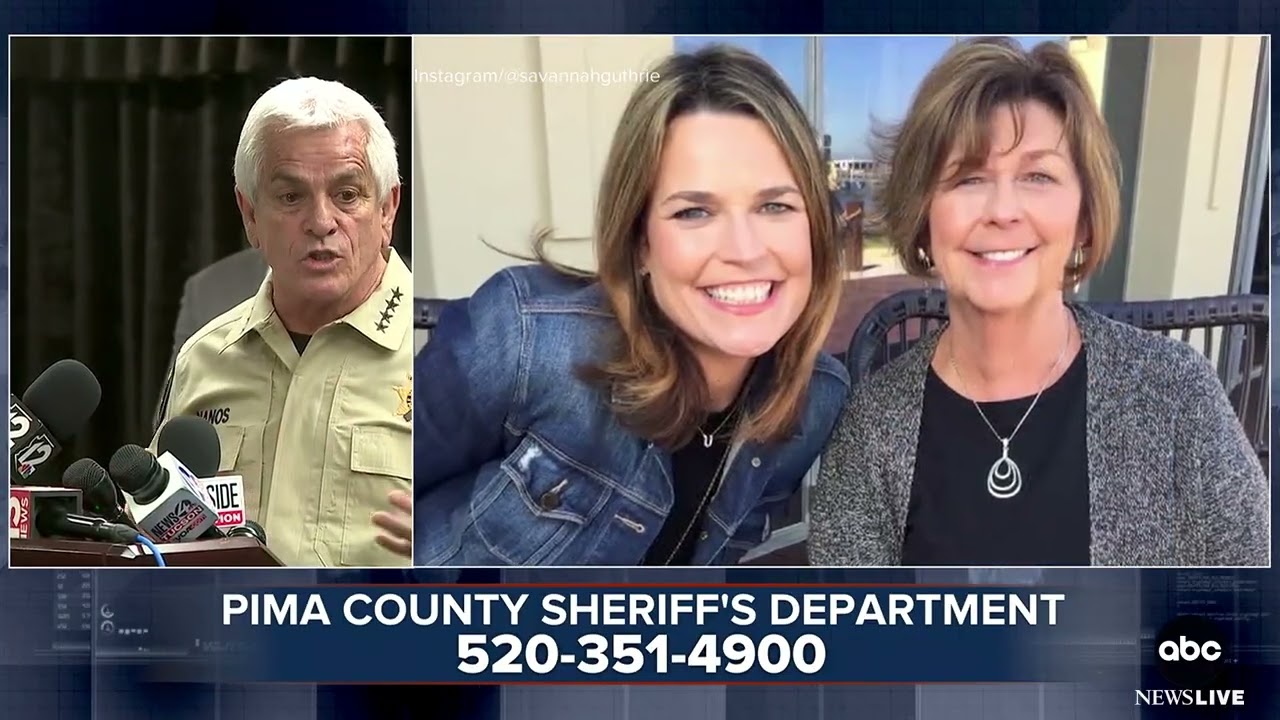 Latest on search for Savannah Guthrie's missing mother, Nancy