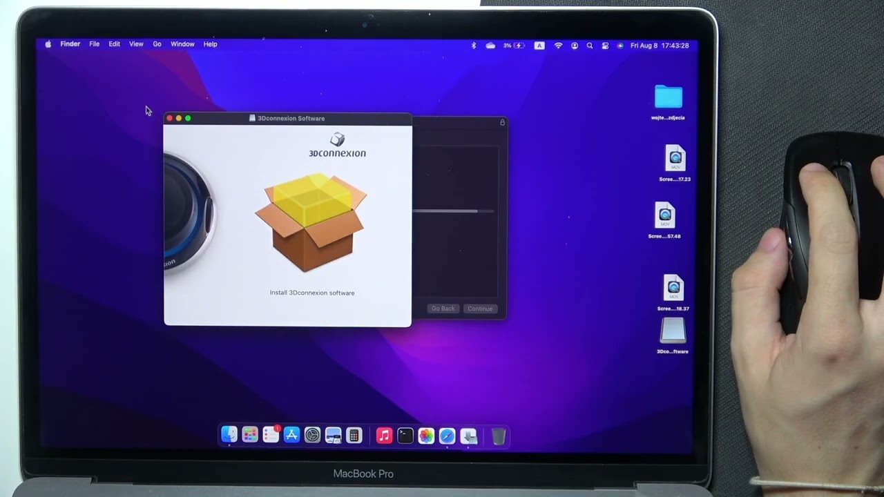 3Dconnexion CadMouse Compact – How to Install Software on Mac