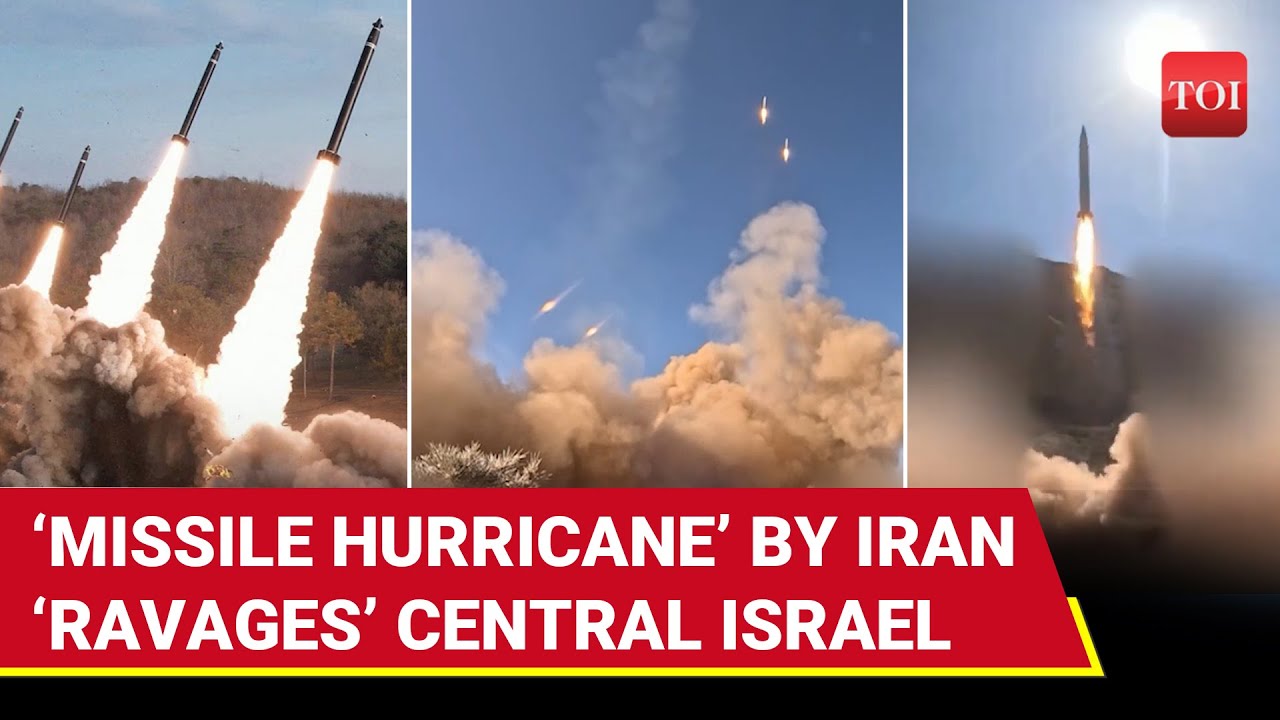 Iran’s ‘MISSILE HURRICANE’ Horrifies Israel; IRGC’s New Video Shows Tehran’s Thunderous Attack