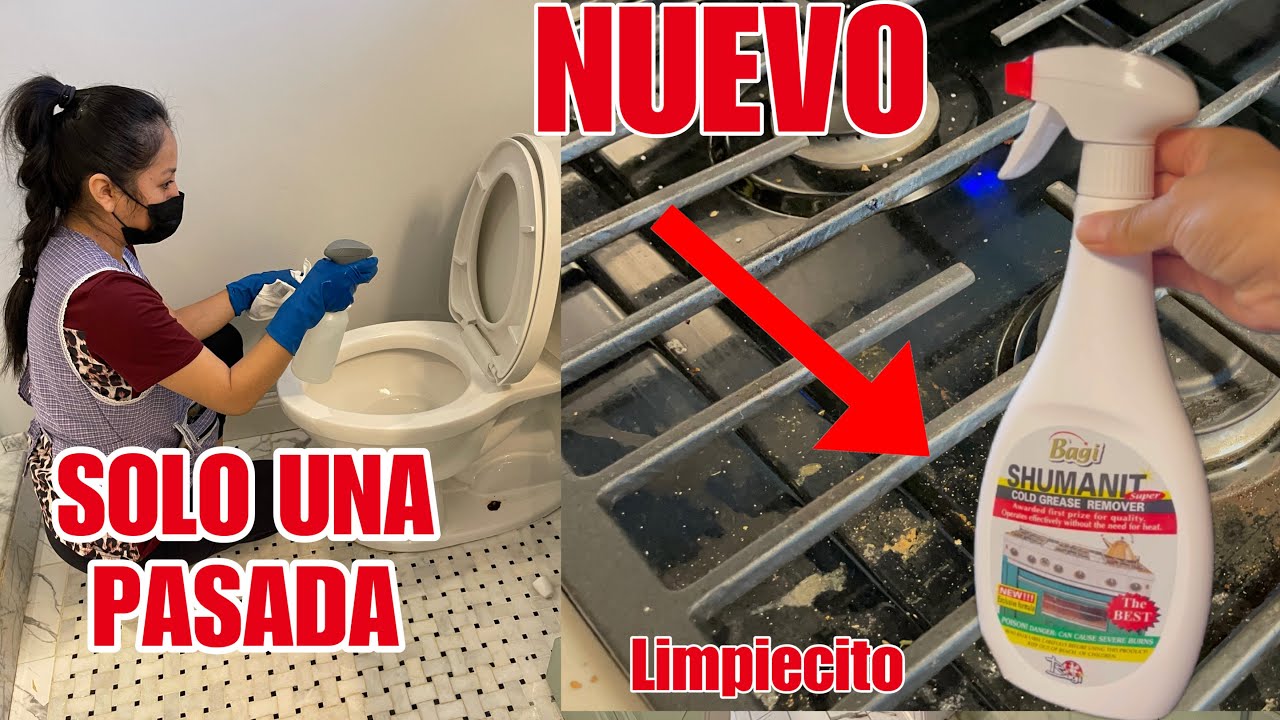 ✅ ME ENCANTO!! ALGO NUEVO PARA LIMPIAR LA GRASA DE LA COCINACON SOLO UNA PASADA| LIMPIEZA DEL BAÑO