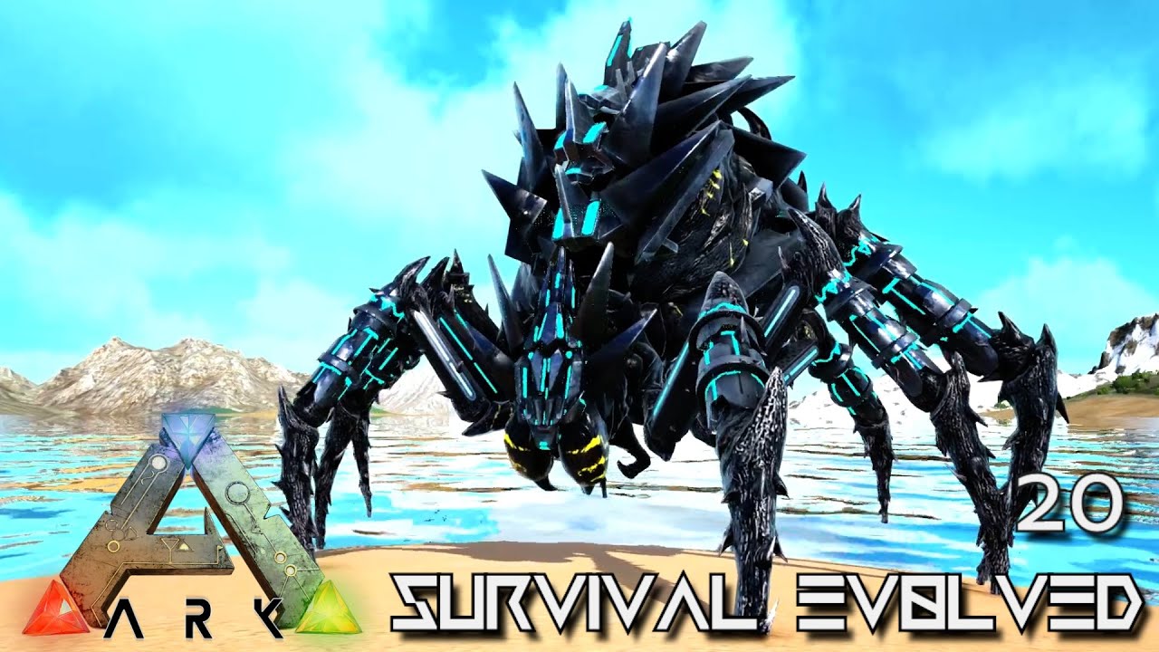 ARK: SURVIVAL EVOLVED - GIANT TEK SPIDER BROODMOTHER !!! ETERNAL PROMETHEUS TUNGUSKA E20