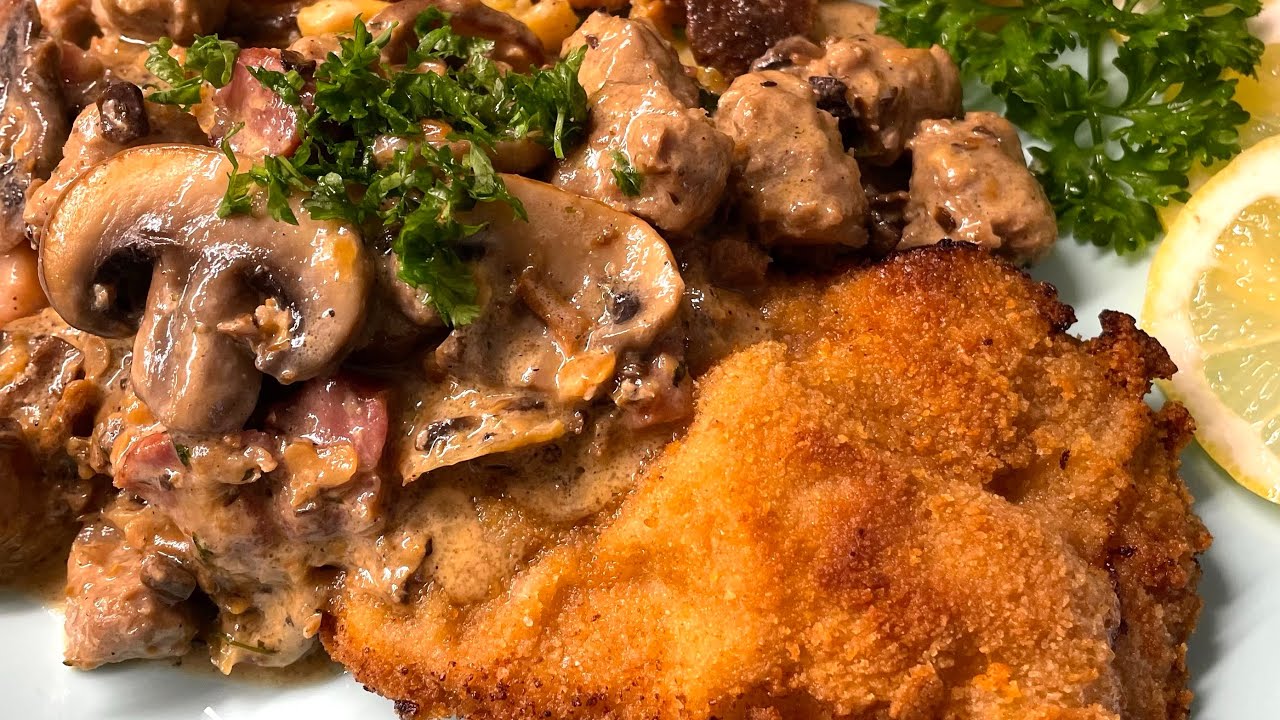 Wie mach ich 💯 Opas Bauernschnitzel, sehr leckeres Schnitzel Rezept