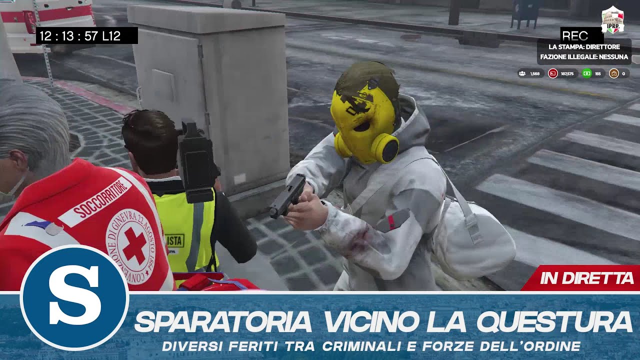 [IPRP- FIVEM] INCREDIBILE SPARATORIA VICINO ALLA QUESTURA DI ROMA! GTA 5 RP