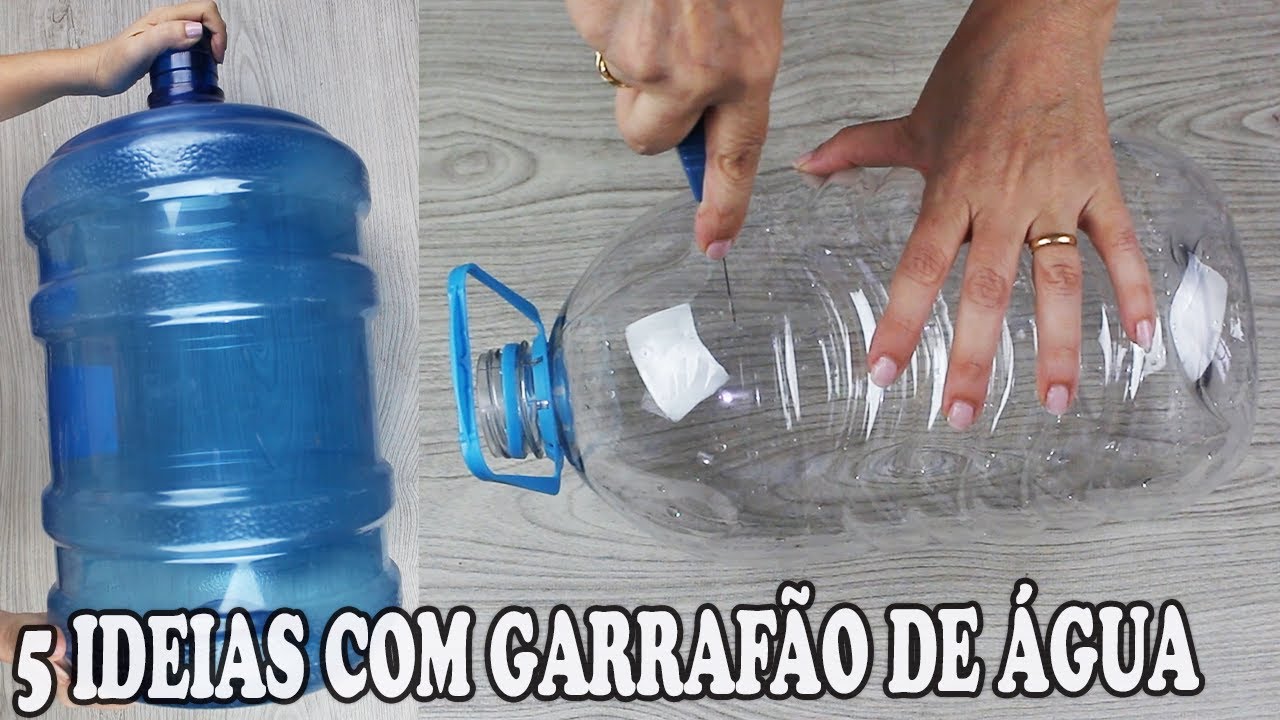 5 IDEIAS USANDO GARRAFÃO DE ÁGUA