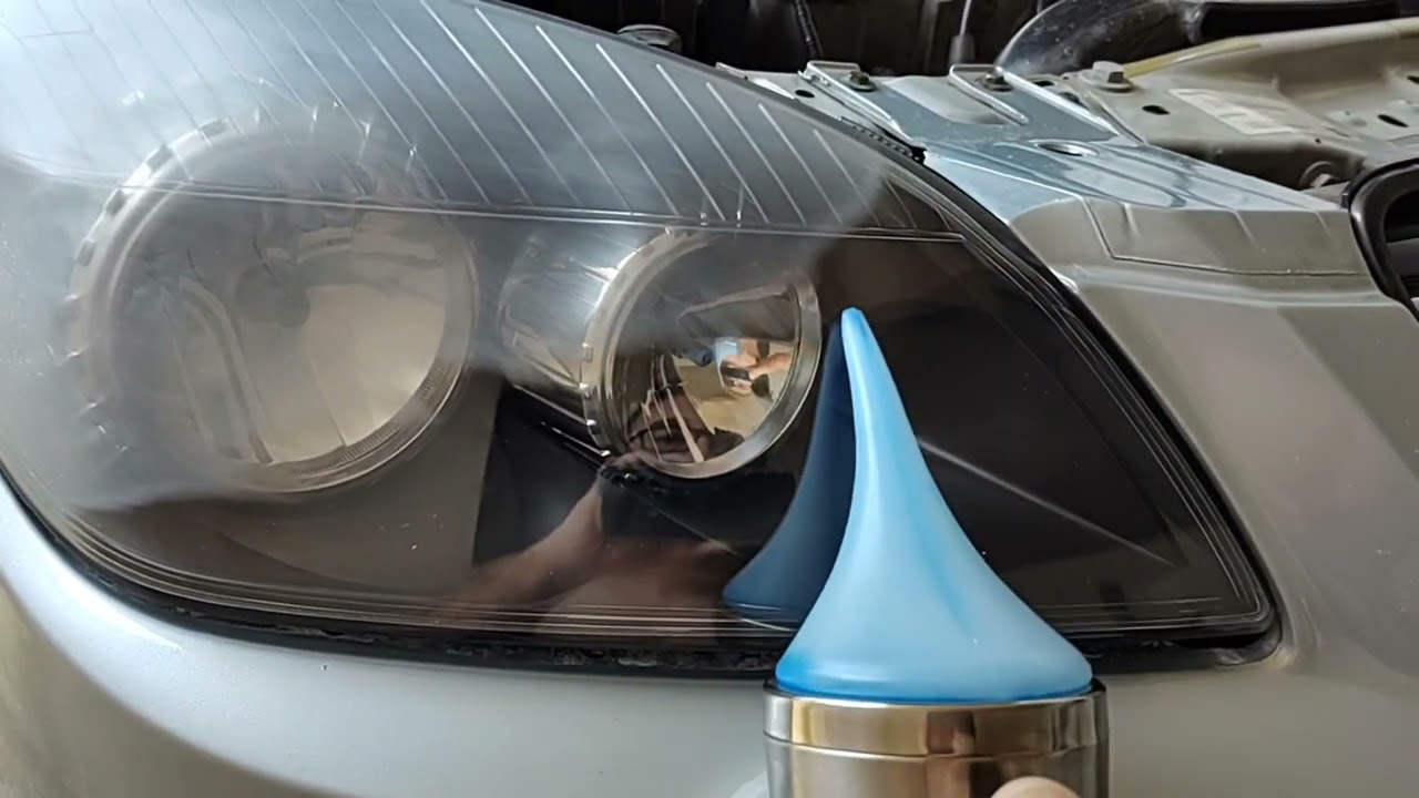 Restaurando os faróis do GM Vectra GT e mostrando o rendimento do vapor de polímero.