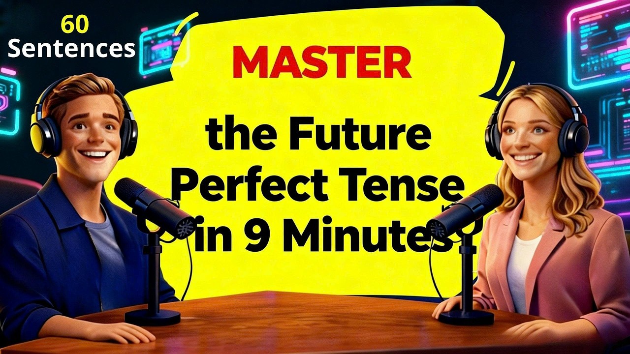 How to MASTER the Future Perfect Tense in 9 Minutes? 60 Sentences for B1 to C2