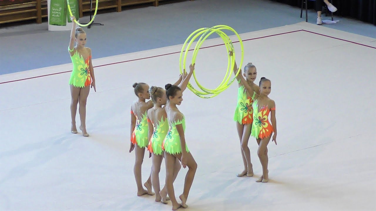 Gimnastyka artystyczna: UKS 41 Łódź  - Jantar Cup 2018 (obręcze)