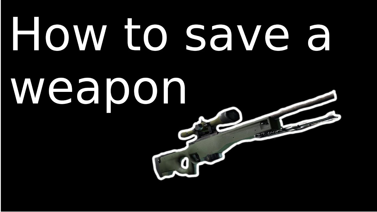 How to save a weapon correctly in CS :GO
