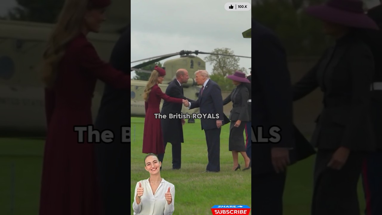 Princess Catherine & Prince William meets first time to Donald trump's & Melania #catherine  #viral