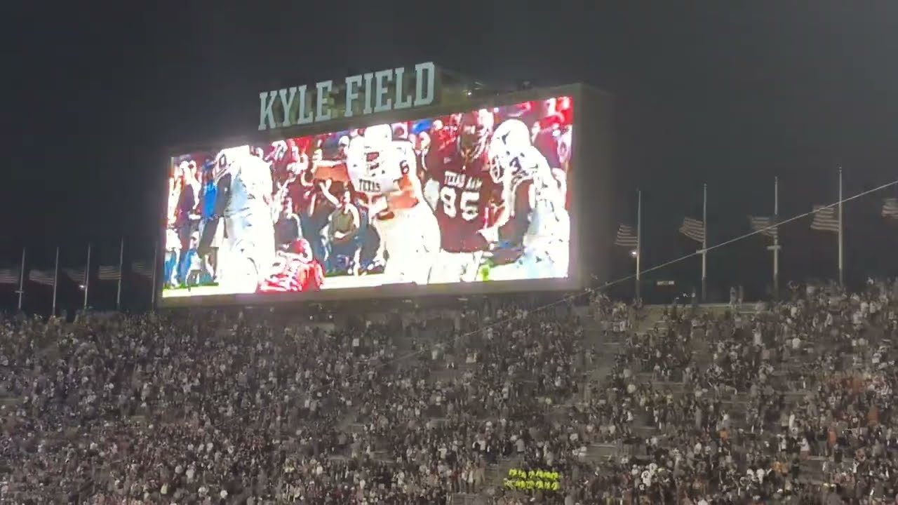 Texas A&M Miami Hurricanes There's a spirit 2022 intro Kyle Field