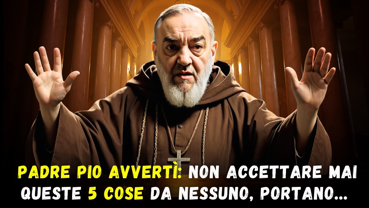 PADRE PIO AVVERT&Igrave;: NON ACCETTARE MAI QUESTE 5 COSE DA NESSUNO, PORTANO...
