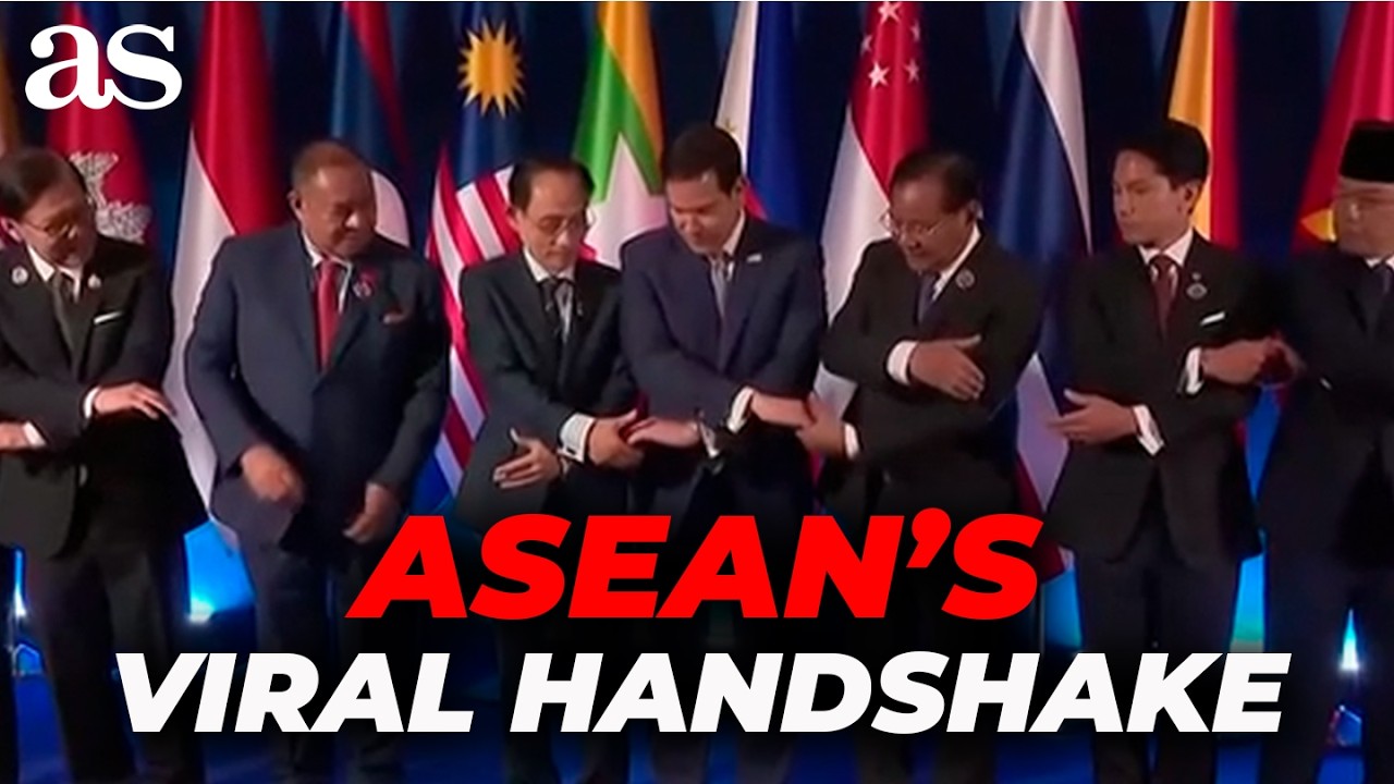 MARCO RUBIO takes part in ASEAN&rsquo;s VIRAL GLOBAL HANDSHAKE with foreign ministers
