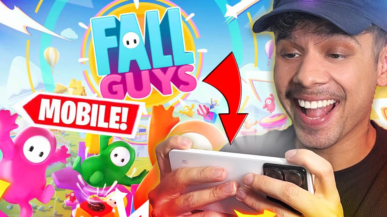 MINHA PRIMEIRA VEZ no NOVO FALL GUYS MOBILE! 🤩🤩 *eu to viciadooo*
