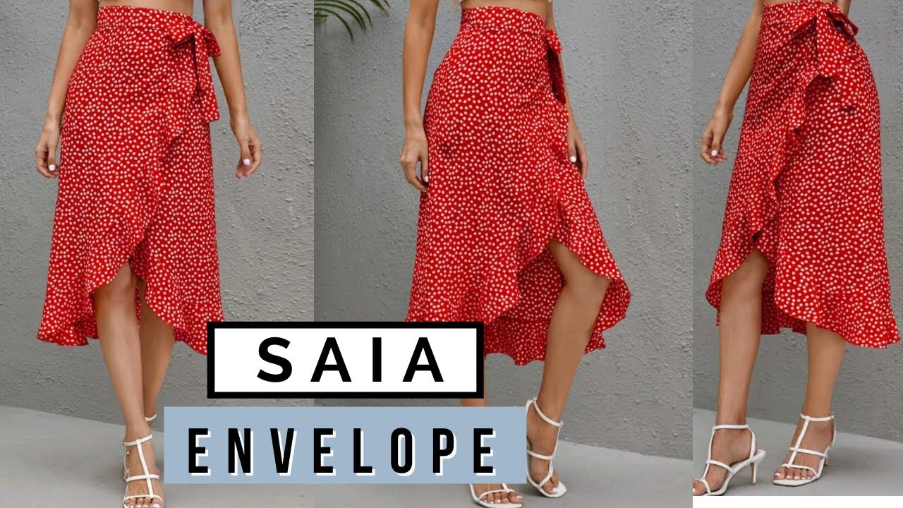 Passo a Passo SAIA ENVELOPE MULLET COM BABADOS - Costura | Super fácil para iniciantes