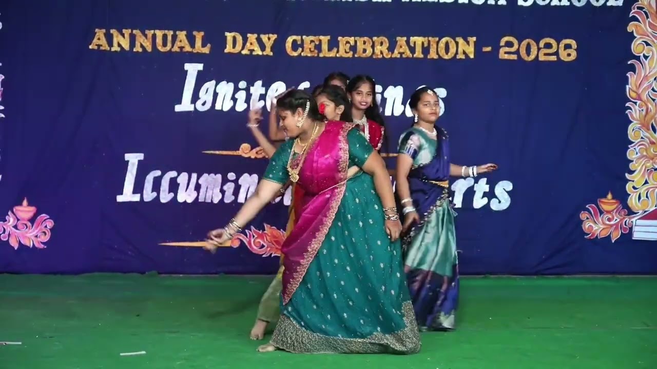 8th Class Dance. 13th Annual Day Celebrations at Divine Saviour E.M School, Gajapathinagaram. 