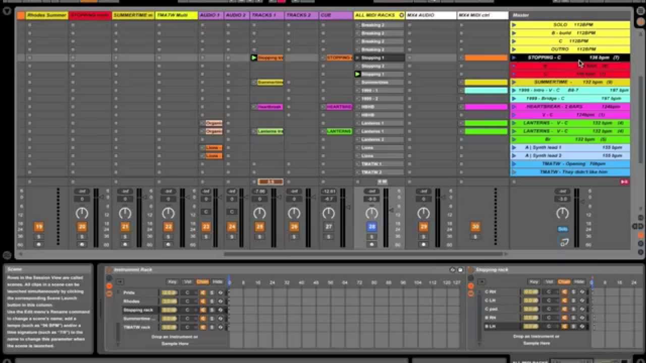 Ableton Live tutorial: Patch Changing using Chain Selector