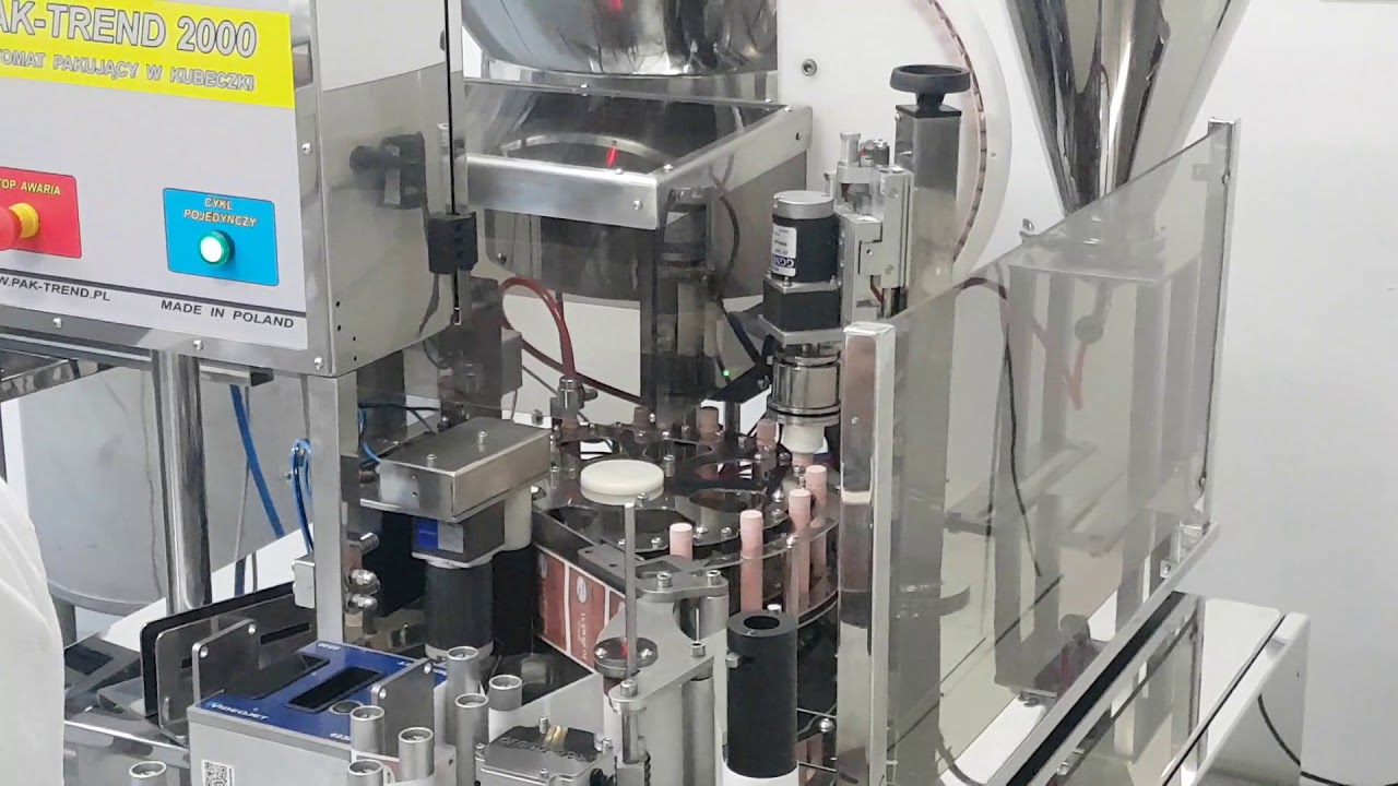 Automatyczna linia do napełniania Shot&oacute;w, Fiolek - Filling shots - PAK-TREND