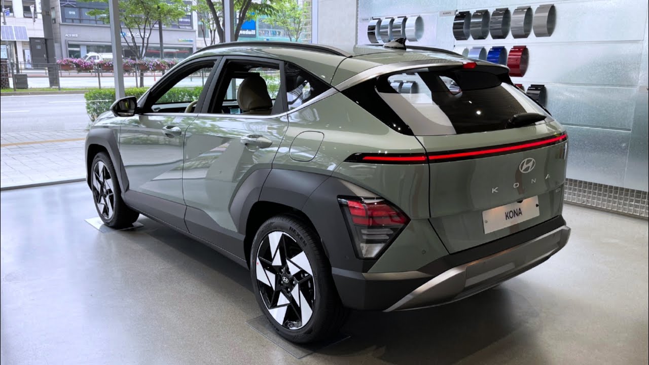 2024 HYUNDAI Kona Limited 'Mirage Green / Beige' Walkaround Review (4K)