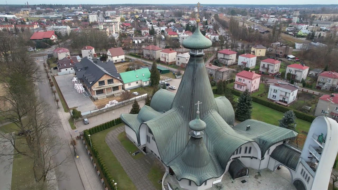 Hajnówka - Sobór Świętej Trójcy z drona