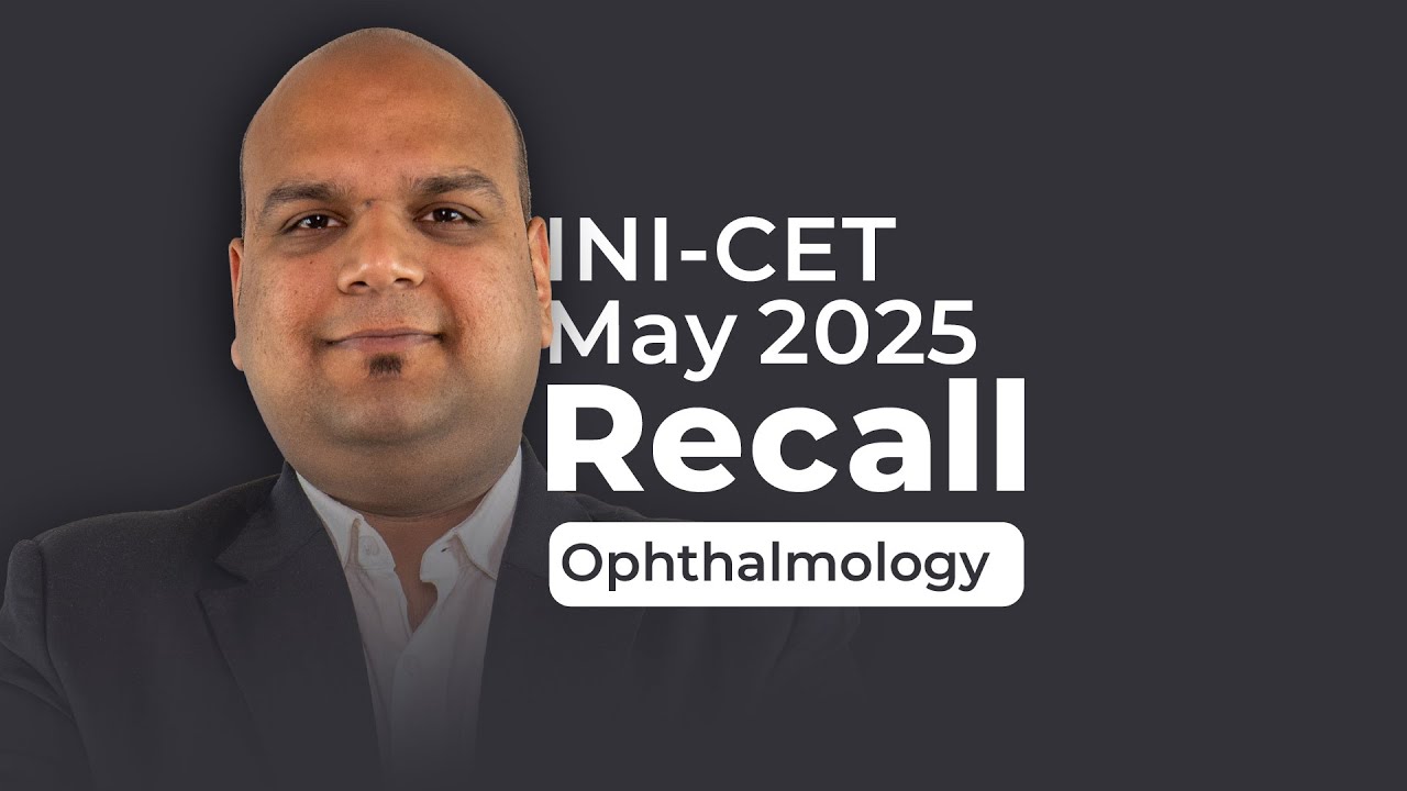 Exam Recall Series (INI-CET May '25) - Ophthalmology