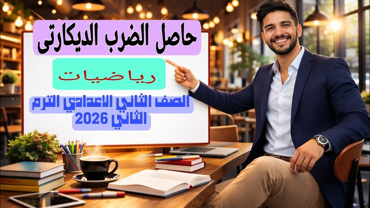 حاصل الضرب الديكارتى | جبر | الصف الثانى الاعدادى الترم الثانى 2026