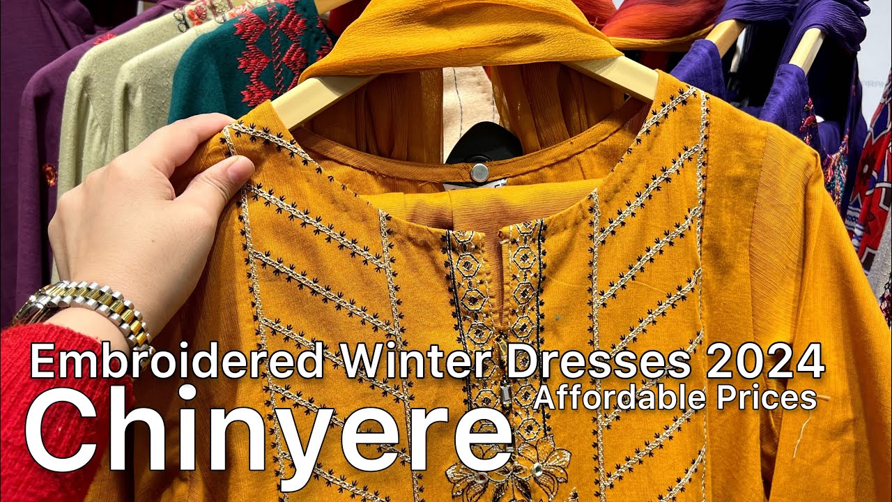 chinyere winter collection 2024 | embroidered dresses