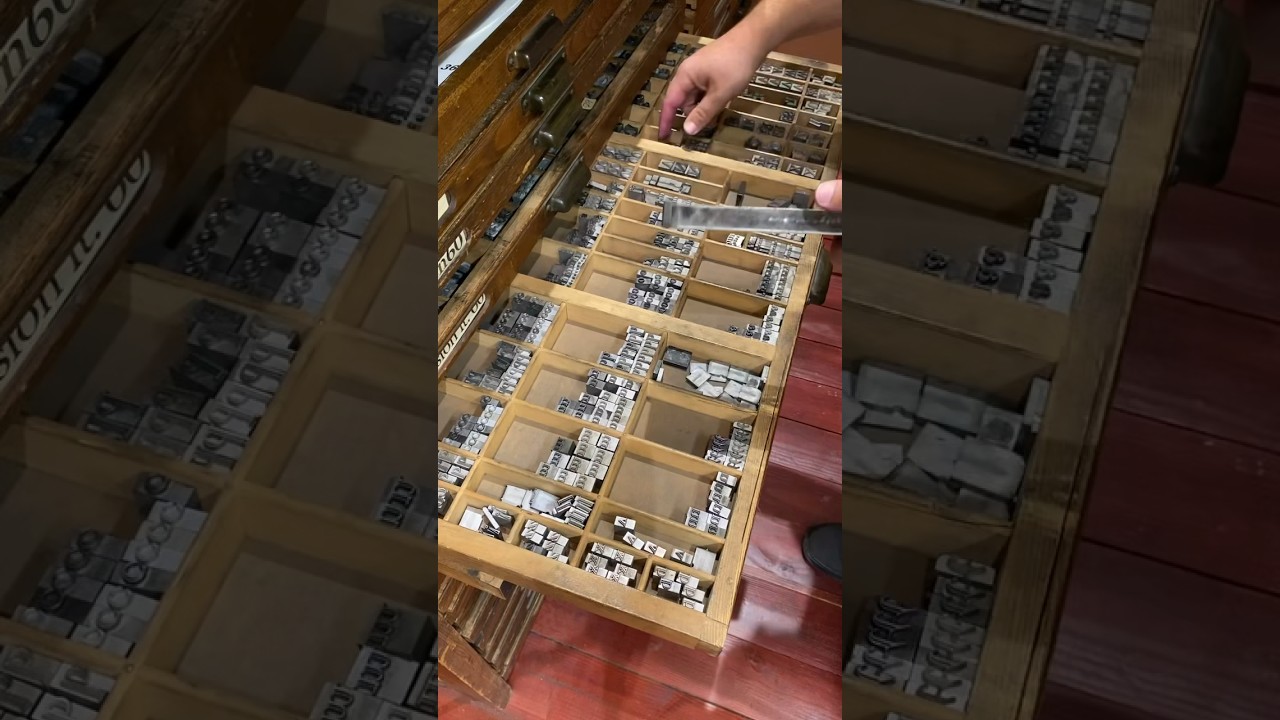 Showing you all how to typset and letterpress print 