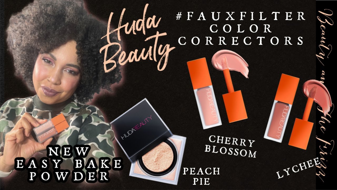 New Huda Beauty! PEACH PIE SETTING POWDER, #FAUXFILTER COLOR CORRECTORS!