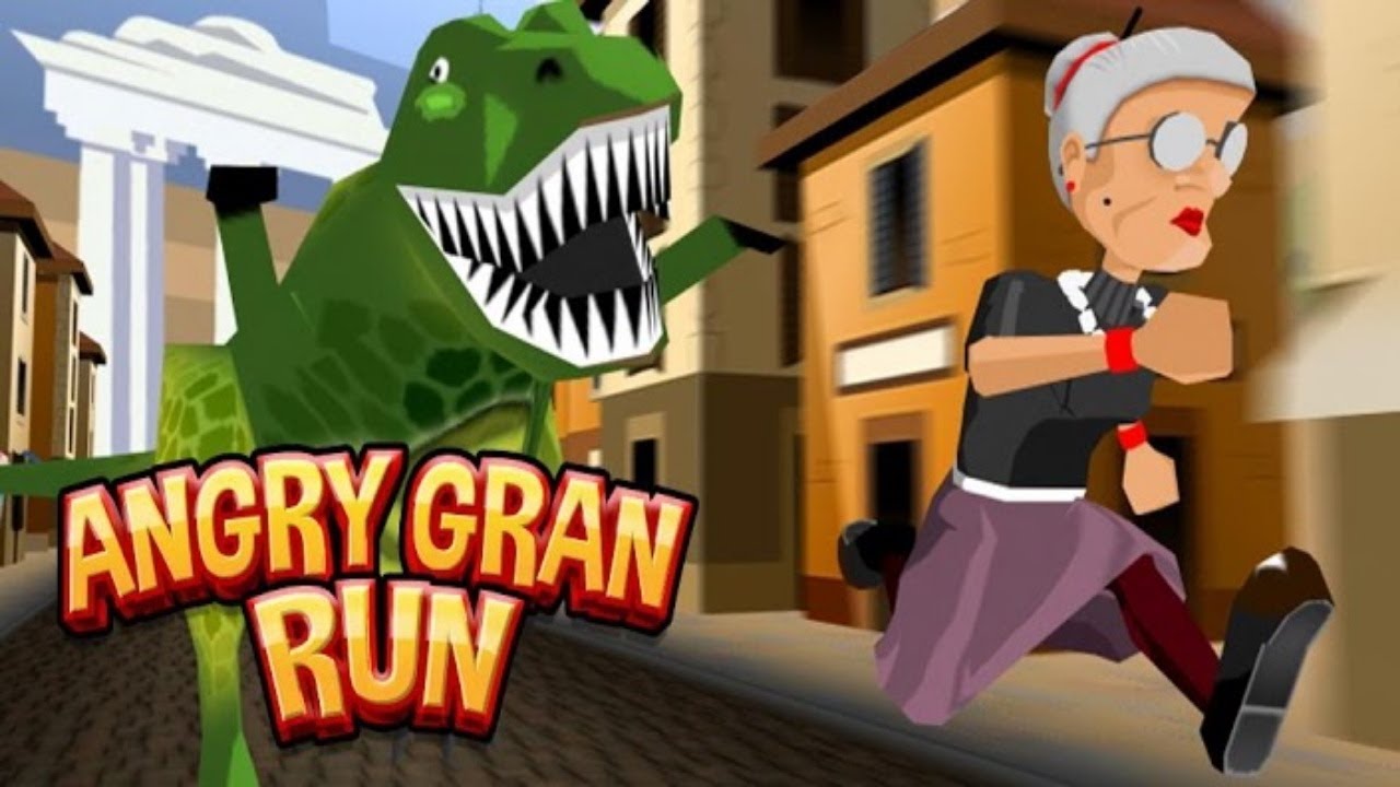 Angry Gran Run gameplay gameplay - ALL characters - best game apps iPhone Android for kids