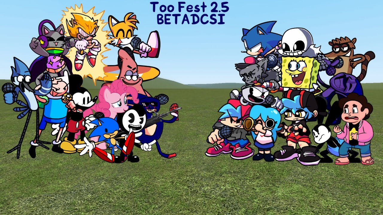 Gotsa Go Fest! Friday Night Funkin': Too Fest But Every Turn A Different Character Sings It!