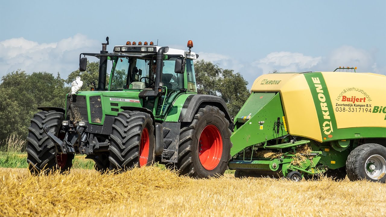 Fendt Favorit 926 + Krone BiGPack 1270 XC | Straw baling with Buijert Kampen