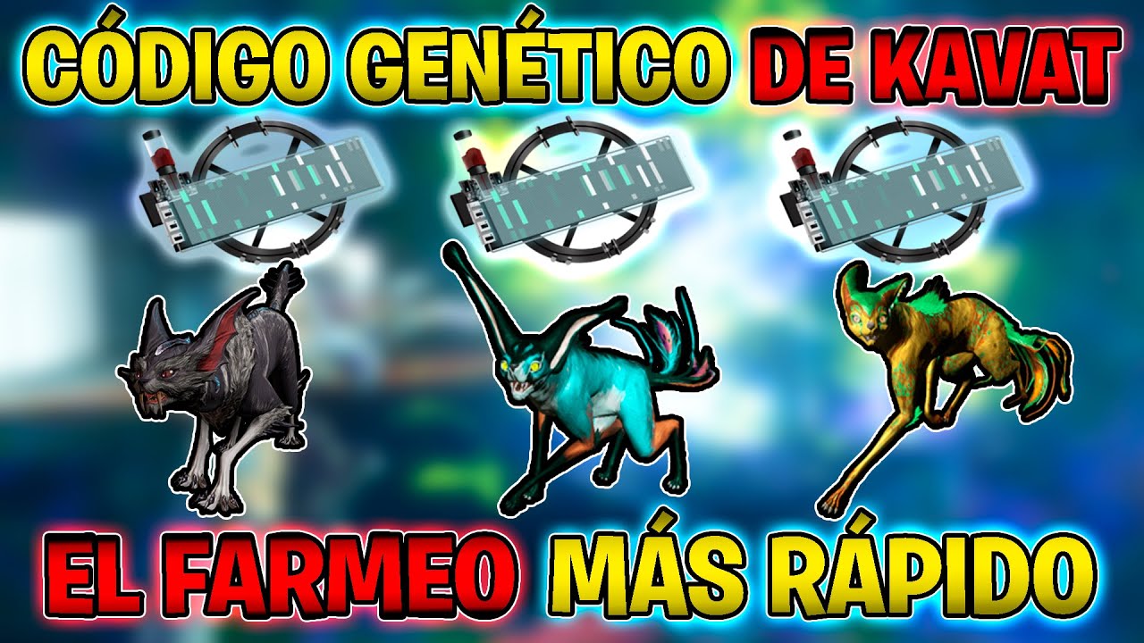 ✔️ Cómo Conseguir CÓDIGO GENÉTICO DE KAVAT (el MEJOR FARMEO) Warframe Mascotas