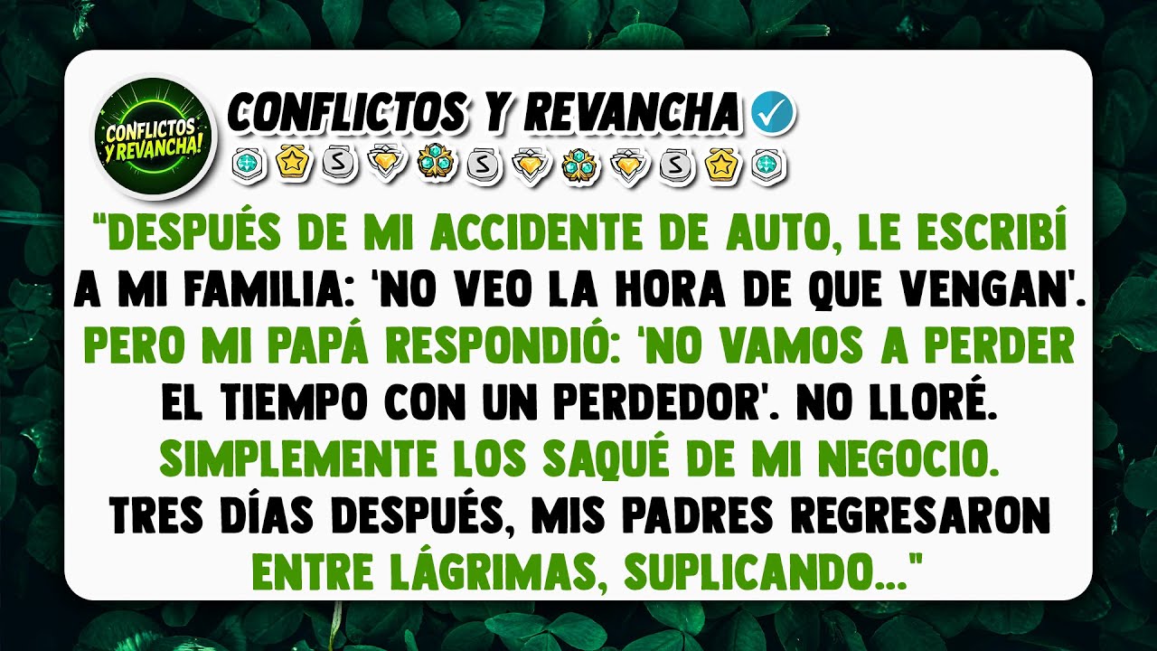 “Después de mi accidente de auto, le escribí a mi familia: ‘No veo la hora de que vengan’.