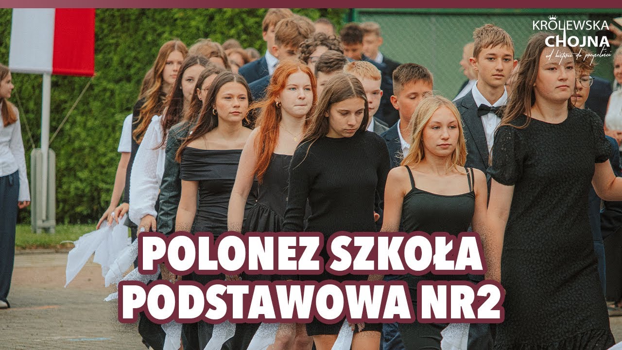 Koniec roku szkolnego. Polonez uczniów Szkoły Podstawowej nr 2