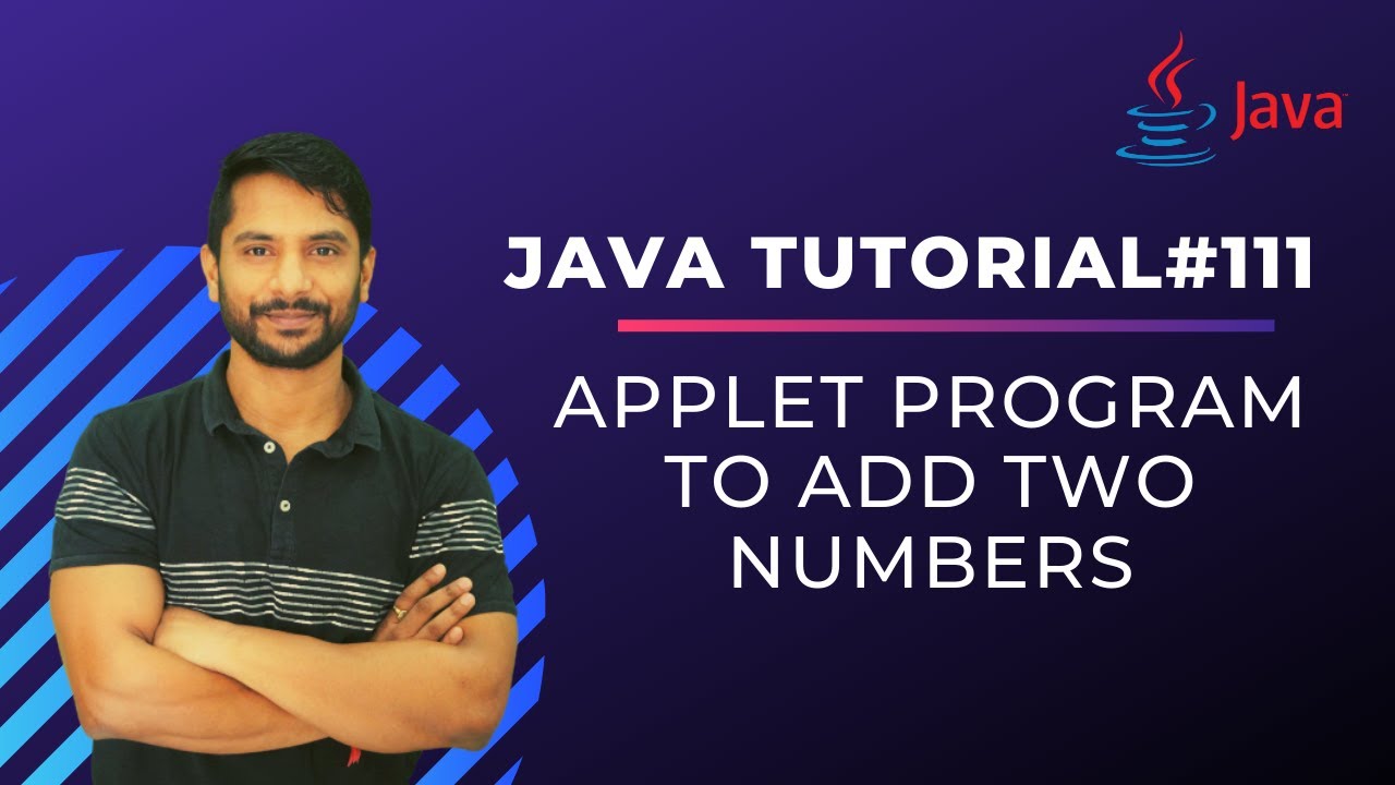 Add Two Numbers Using Java Applet | GUI Programming | In Hindi